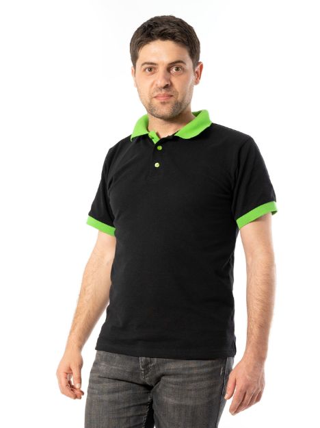 Poza cu TRICOU POLO CU MANECA SCURTA BICOLOR BARBATI 1049