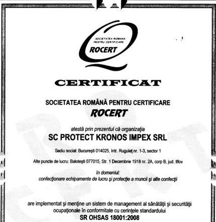 certificat sanatate